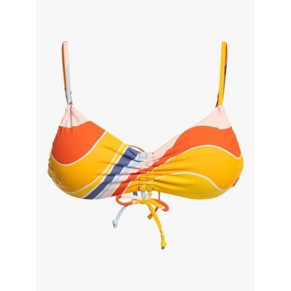 Roxy Palm Cruz Bralette Retro Mix Size Top Small Hipster Bikini Bottom Large - Picture 2 of 9